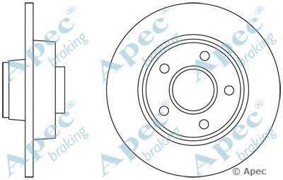 APEC BRAKING dsk2325 -  Тормозной диск